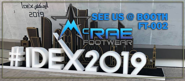 McRae Footwear at IDEX 2019 in Abu Dhabi, UAE this week!